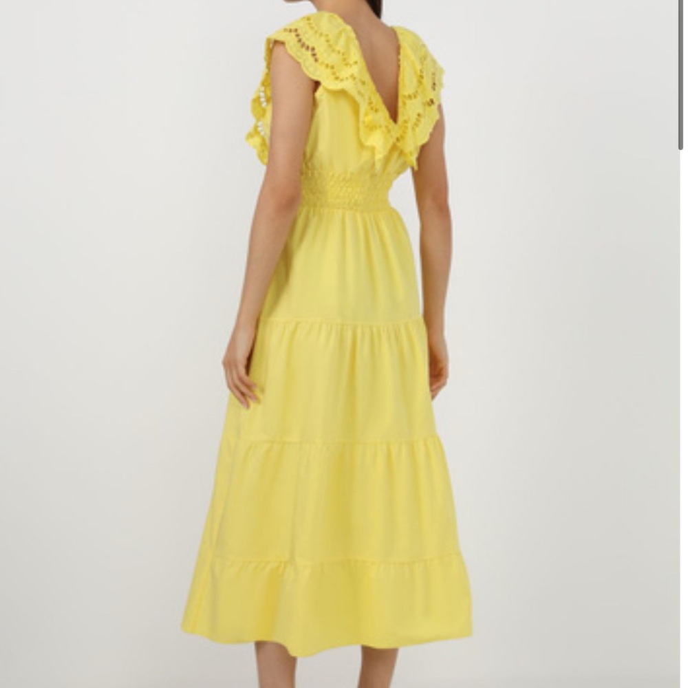 Rinascimento Sunny Yellow Lace Top - Picture 8 of 9